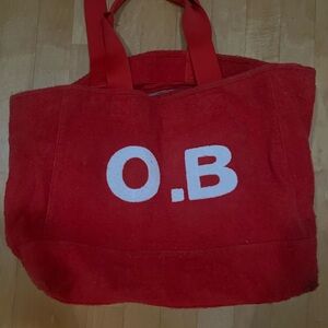 Orlebar brown huge red bag !!! Everything fits it is amazing!!!!